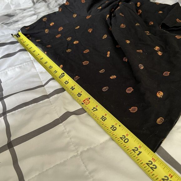 Old Navy Top Black Pumpkin Shirt Women’s Sz X-Large Autumn Fall Thanksgiving - Picture 7 of 7